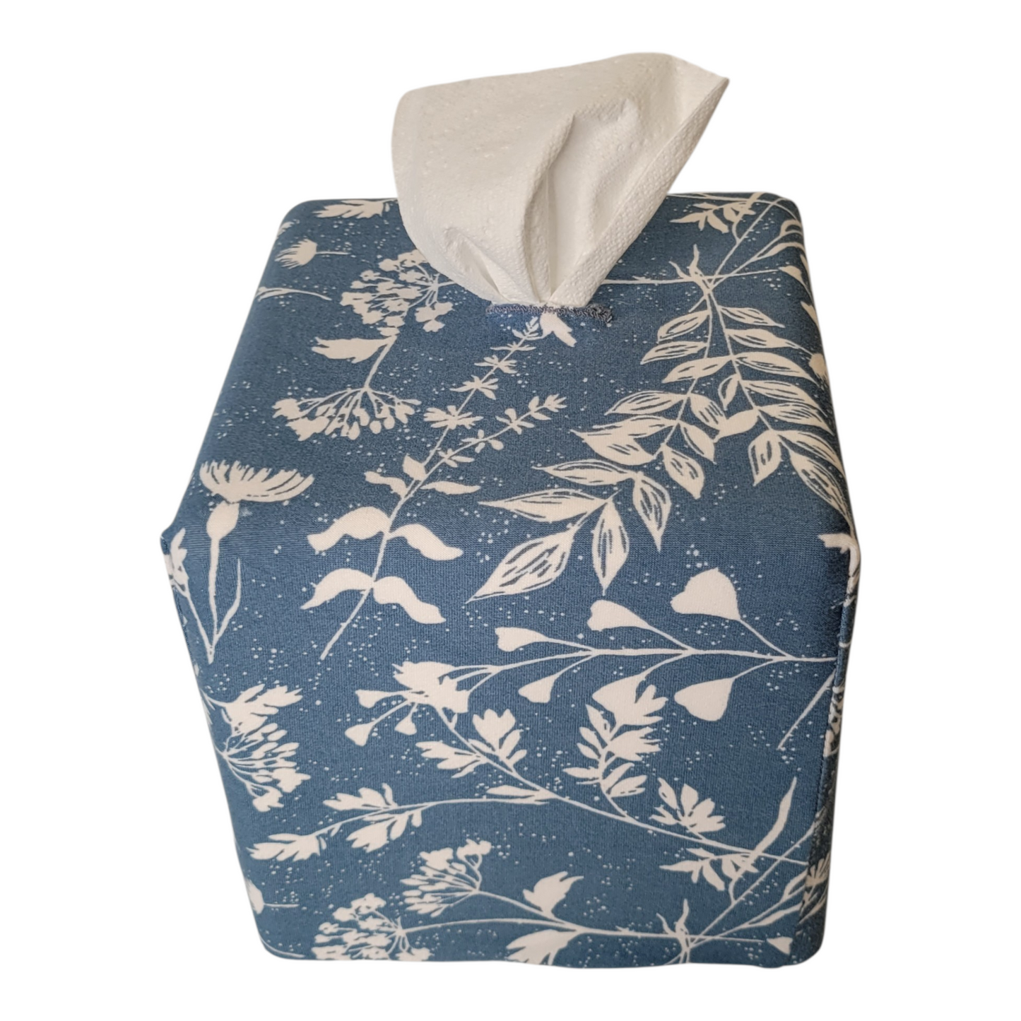 11 Blue with White Flowers AchooCover
