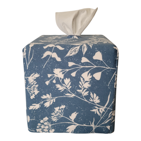 11 Blue with White Flowers AchooCover