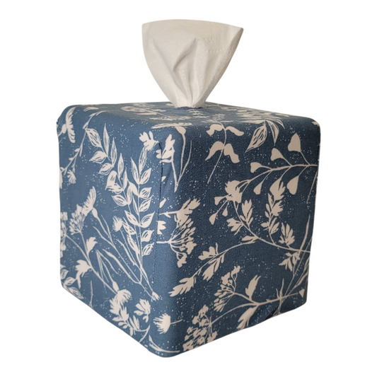 11 Blue with White Flowers AchooCover