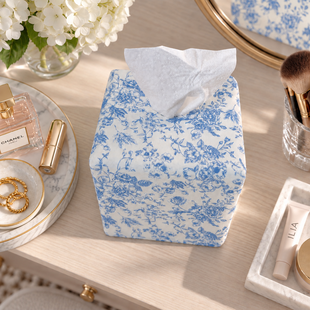 French Blue Heirloom Toile AchooCover