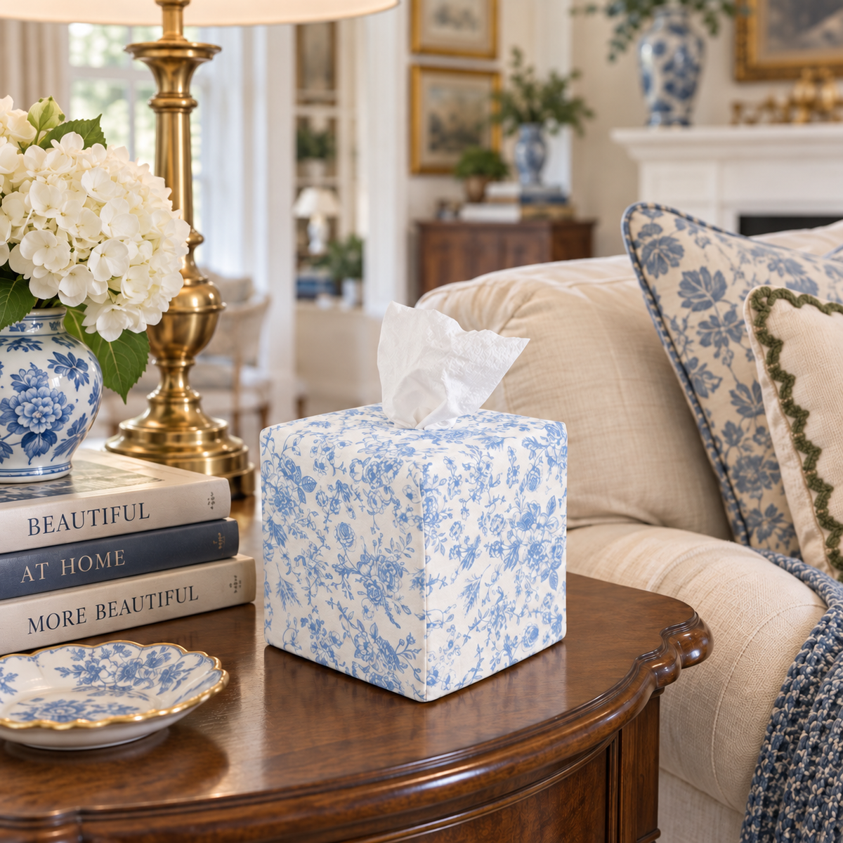 French Blue Heirloom Toile AchooCover