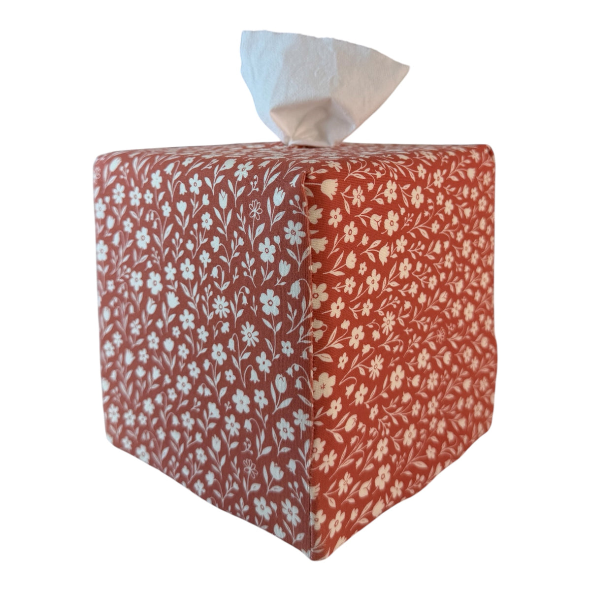 Rooibos Tea Bloom AchooBox Rolled Tissue Dispenser corner view